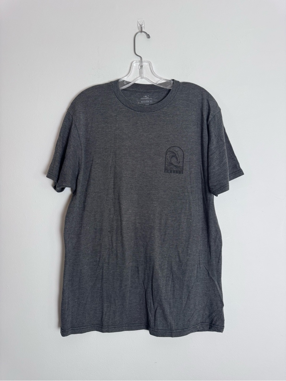 O'Neill Men's Dark Charcoal Short Sleeve Logo Tee